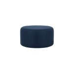 Tabouret rond en fibres synth�tiques, petit, bleu