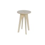 Tabouret rond tu beige