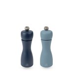 Tahiti duo de moulins  poivre et  sel manuels en bois, air, 15 cm