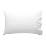 Taie d'oreiller 100% coton blanc 40x60 cm (lit bb)