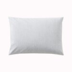 Taie d'oreiller bicolore en polyester gris 63x63