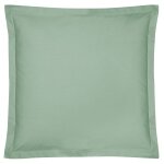 Taies d'oreiller en coton bio vert d'eau 65 x 65 cm