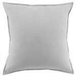 Taie d'oreiller flanelle de coton unie 63x63 cm