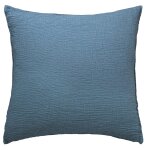 Taie d'oreiller gaze de coton azurite 50x75 cm Taie d'oreiller gaze de coton azurite 50x75 cm
