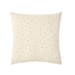 Taie d'oreiller en gaze de coton beige 65 x 65 cm