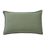 Taie d'oreiller en gaze de coton vert 50 x 75 cm Taie d'oreiller en gaze de coton vert 50 x 75 cm