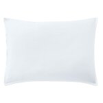 Taie d'oreiller percale de coton blanc nuage 50x70 cm