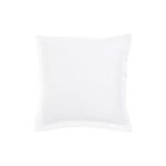 Taie d'oreiller satin blanc 65x65 cm Taie d'oreiller satin blanc 65x65 cm