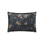 Taie d'oreiller satin bleu fonc� 50x75 cm