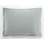 Taie d'oreiller satin de coton celadon 50x70 cm
