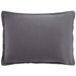 Taie d'oreiller satin de coton unie 50x70 cm