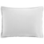 Taie d'oreiller satin de coton unie 50x70 cm