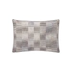 Taie d'oreiller satin gris fonc� 50x75 cm