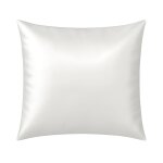 Taie d oreiller en soie anti frisotti et anti - �ge blanc 65x65 cm
