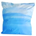 Taie d'oreiller turquoise en percale de coton 50x70cm