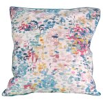 Taie d'oreiller turquoise en percale de coton 65x65cm