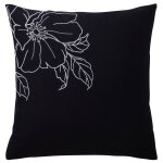 Taie sac en coton noir 50x70cm