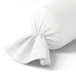 Taie de traversin coton blanc 43x240 cm Taie de traversin coton blanc 43x240 cm