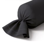 Taie de traversin percale fusain 43x210 cm