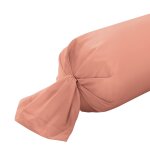 Taie de traversin satin cuivre 43x210 cm