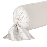 Taie de traversin satin gris clair 43x210 cm Taie de traversin satin gris clair 43x210 cm