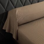 Taie de traversin satin marron 43x210 cm