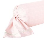 Taie de traversin satin rose clair 43x210 cm Taie de traversin satin rose clair 43x210 cm