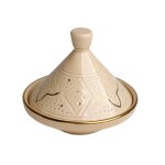 Tajine en céramique beige doré d14 cm Tajine en céramique beige doré d14 cm
