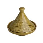 Tajine en céramique vert doré d14 cm Tajine en céramique vert doré d14 cm