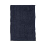 Tapis de bain bubble uni 60x40 cm bleu marine
