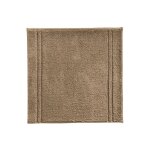 Tapis de bain en coton beige sable 70x120cm
