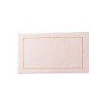 Tapis de bain coton et viscose de bambou bouclette beige 50 x 90 cm Tapis de bain coton et viscose de bambou bouclette beige 50 x 90 cm