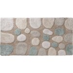 Tapis de bain déco coton tufté galet 50x80cm Tapis de bain déco coton tufté galet 50x80cm