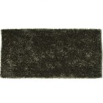 Tapis de bain déco fil doré en polyester kaki 50x80cm Tapis de bain déco fil doré en polyester kaki 50x80cm