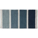 Tapis de bain d�co � rayures en polycoton 50x80cm