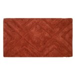 Tapis de bain et descente de lit 1800 g / m� auburn 50x80 cm