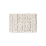 Tapis de bain et descente de lit ecru 50x80 cm