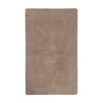 Tapis de bain doux beige sable uni 70x120 Tapis de bain doux beige sable uni 70x120