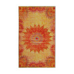 Tapis de bain jaune orange motif oriental vintage imprimé 70x120 Tapis de bain jaune orange motif oriental vintage imprimé 70x120