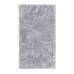 Tapis de bain microfibre antidrapant gris clair 70x120