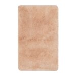Tapis de bain microfibre antidrapant saumon 55x65