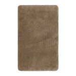 Tapis de bain microfibre antidrapant taupe 70x120