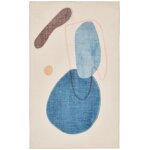 Tapis de bain moelleux - bleu multicolore 70x120 cm Tapis de bain moelleux - bleu multicolore 70x120 cm