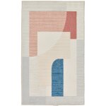 Tapis de bain moelleux - gris multicolore 70x120 cm