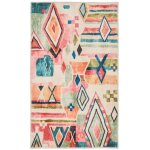 Tapis de bain moelleux - multicolore 70x120 cm Tapis de bain moelleux - multicolore 70x120 cm