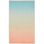 Tapis de bain moelleux - pastel multicolore 70x120 cm