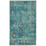 Tapis de bain moelleux - turquoise 70x120 cm