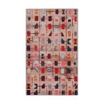 Tapis de bain multicolore avec impression numrique 60x100