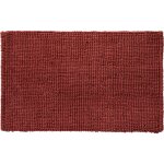 Tapis de bain en polycoton uni terracotta 50x80cm Tapis de bain en polycoton uni terracotta 50x80cm