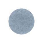 Tapis de bain rond uni en polyester bleu gris 90 cm Tapis de bain rond uni en polyester bleu gris 90 cm